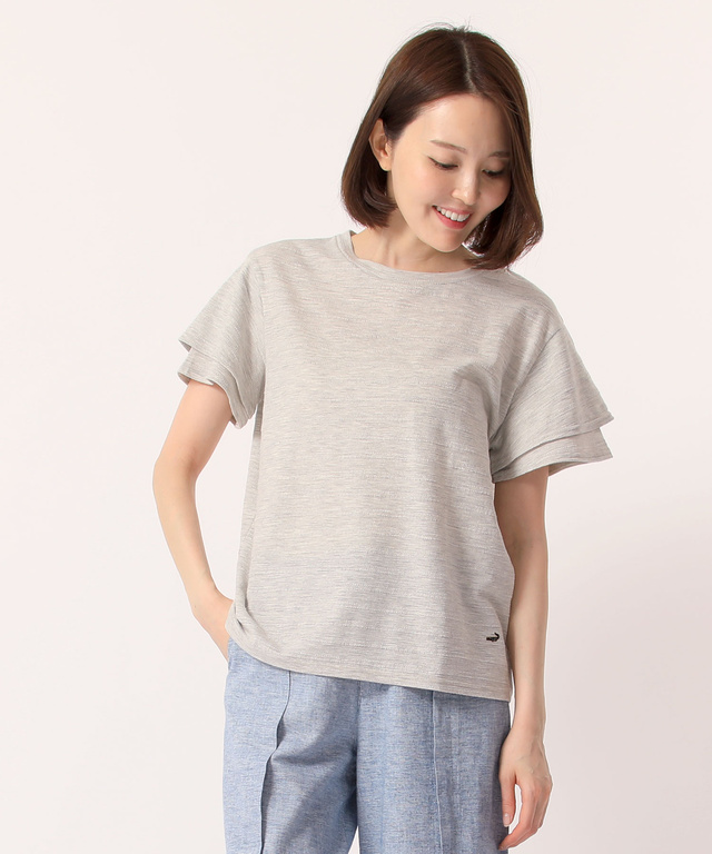 クロコダイルレディス 袖フレアTシャツ