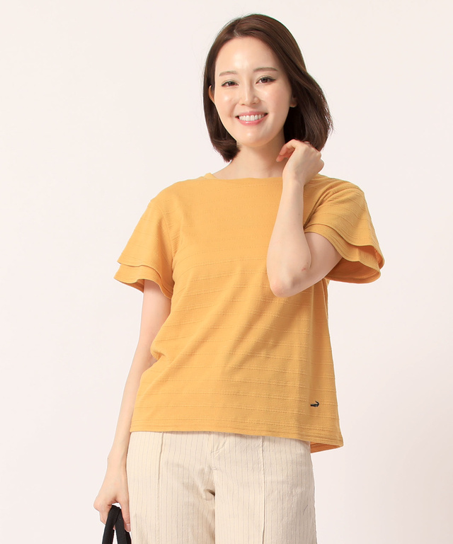 クロコダイルレディス 袖フレアTシャツ
