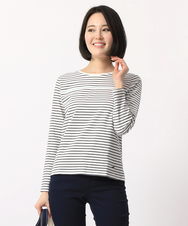 カリフォルニアコットンボーダーTシャツ