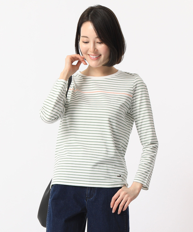 カリフォルニアコットンボーダーTシャツ