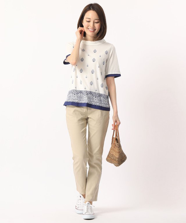 パネルプリントTシャツ