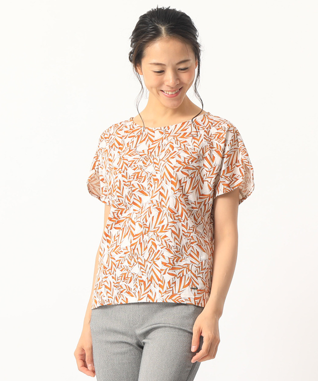 リゾートプリントTシャツ