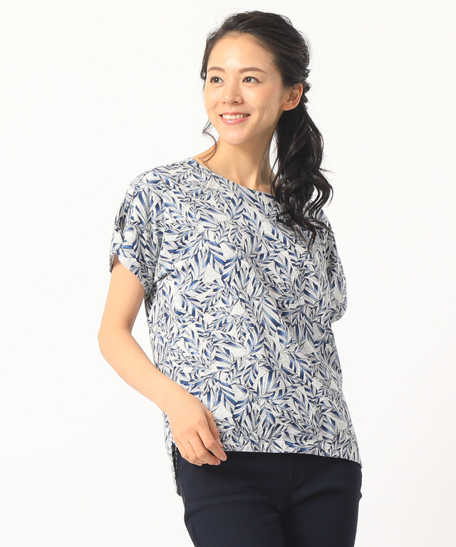リゾートプリントTシャツ
