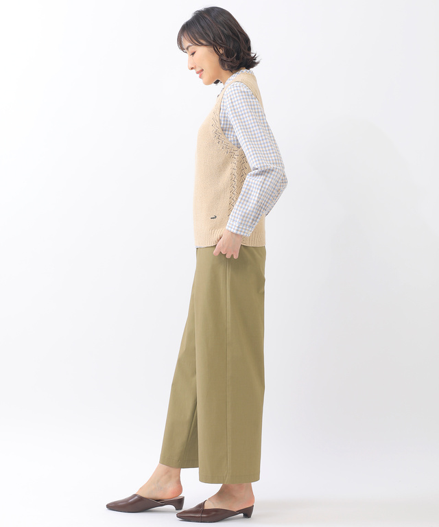 透かし編み プルオーバー ベスト
