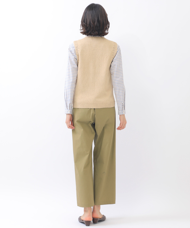 透かし編み プルオーバー ベスト