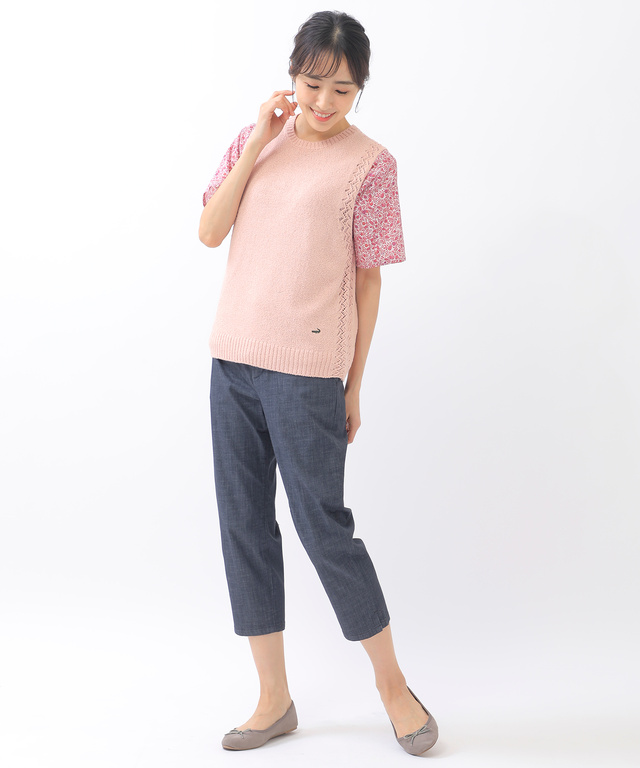 透かし編み プルオーバー ベスト