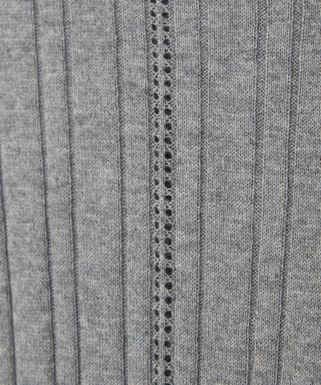 シルクブレンド リブ カーディガン【手洗いOK】