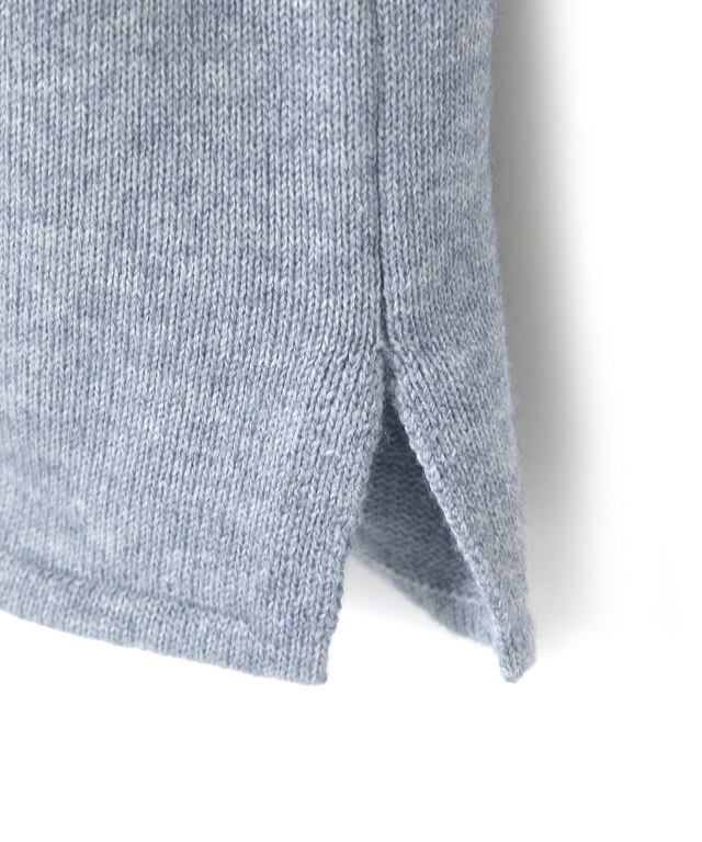 コットンウール ハーフスリーブ ニット【手洗いOK】