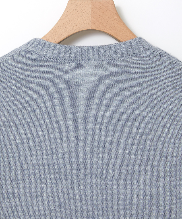 コットンウール ハーフスリーブ ニット【手洗いOK】