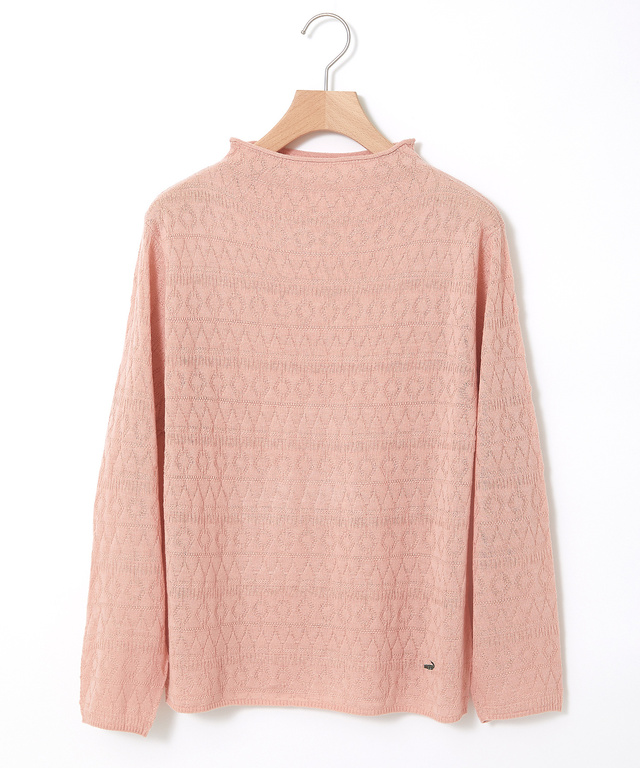 ウールブレンド リンクス編み ニット【手洗いOK】