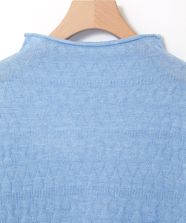 ウールブレンド リンクス編み ニット【手洗いOK】