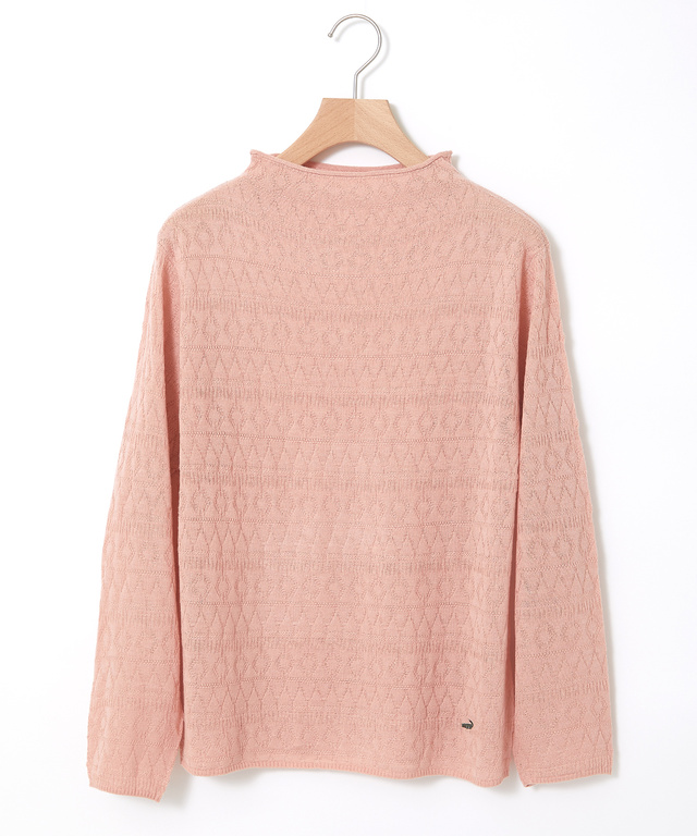 ウールブレンド リンクス編み ニット【手洗いOK】