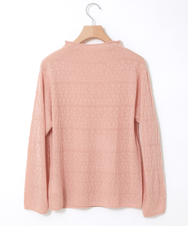 ウールブレンド リンクス編み ニット【手洗いOK】