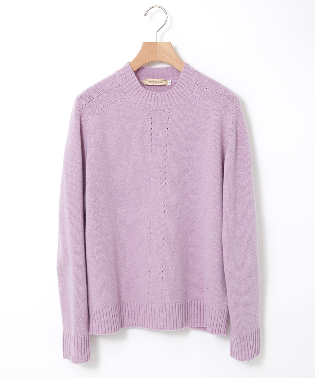 イタリー糸 アイレット プルオーバーニット【手洗いOK】【ラクラクランドリー】