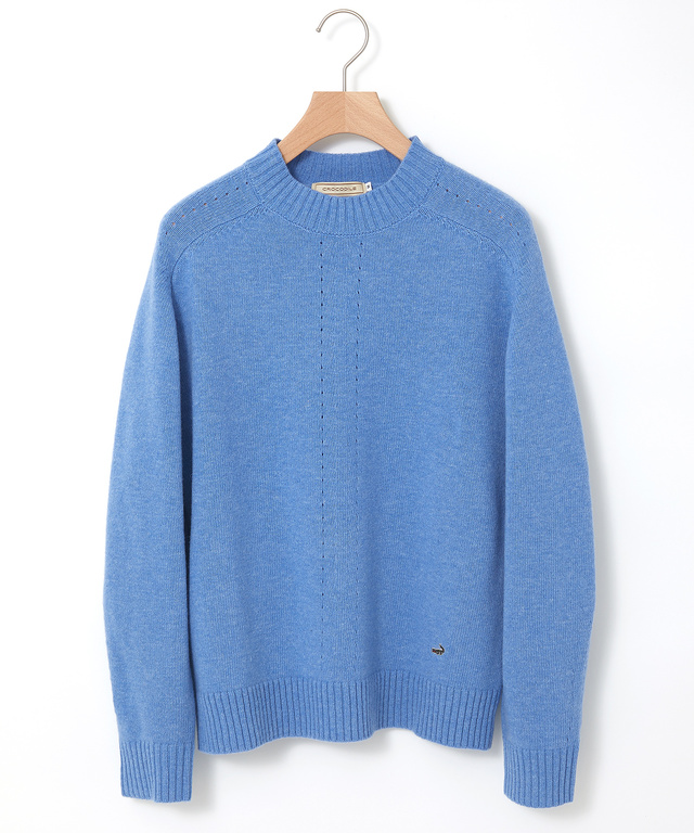 イタリー糸 アイレット プルオーバーニット【手洗いOK】【ラクラクランドリー】