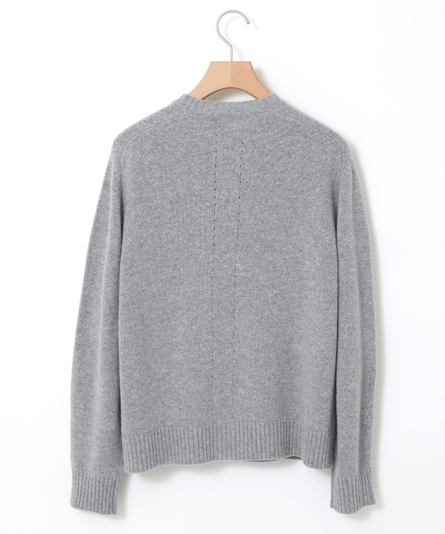 イタリー糸 アイレット ニットカーディガン【手洗いOK】【ラクラクランドリー】