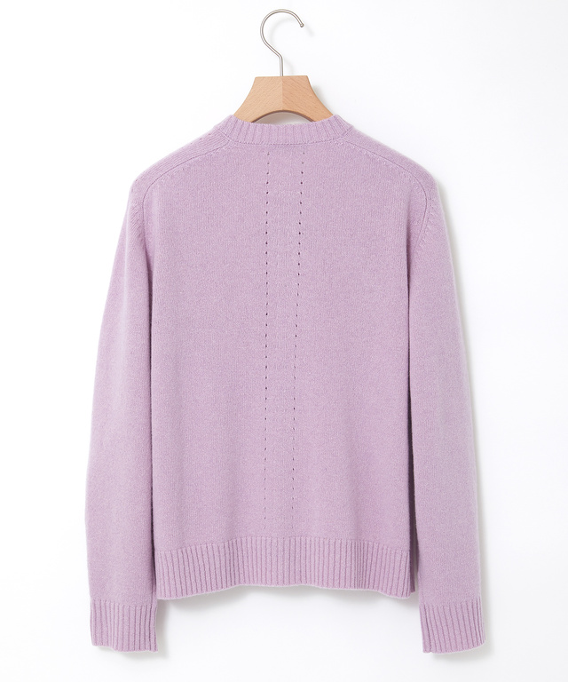 イタリー糸 アイレット ニットカーディガン【手洗いOK】【ラクラクランドリー】