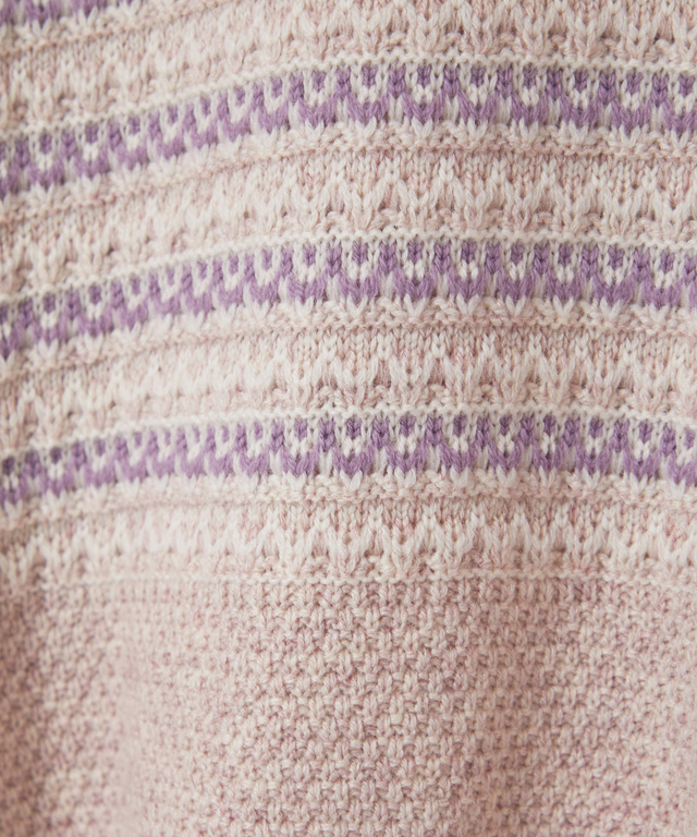 ウールブレンド マルチカラーボーダー ニット【手洗いOK】