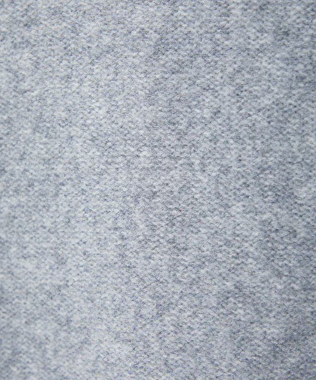 ウールブレンド スタンドカラー ニットコート