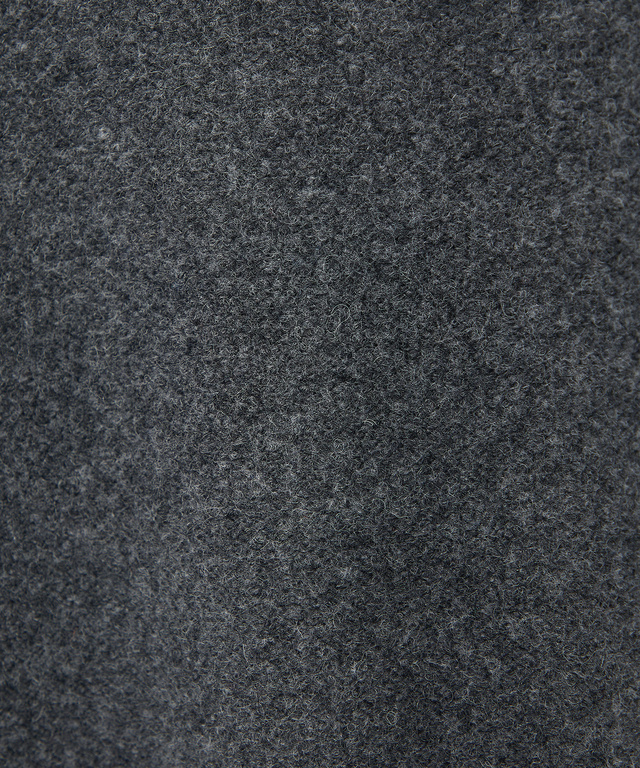 ウールブレンド スタンドカラー ニットコート