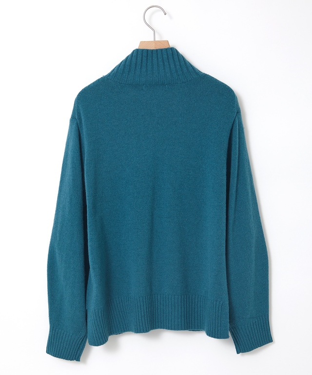ウール ハイネック プルオーバーニット