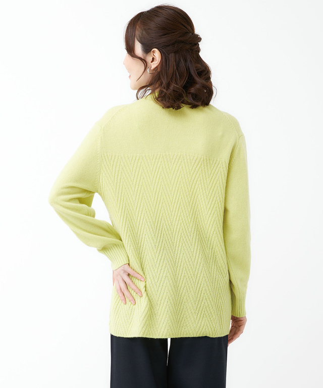 クルーネックニットチュニック