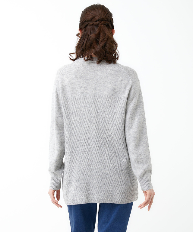 クルーネックニットチュニック