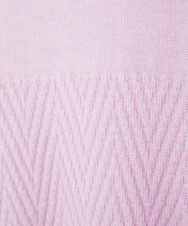 クルーネックニットチュニック