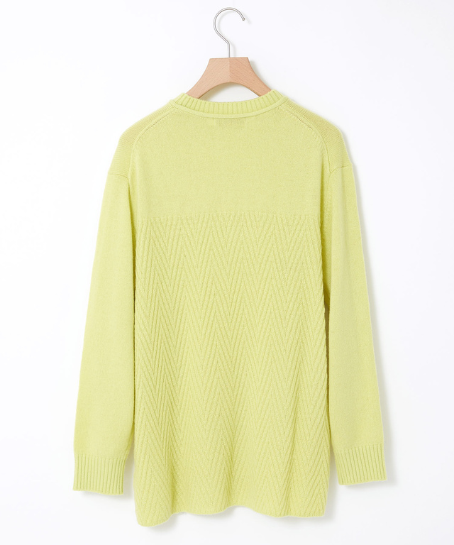 クルーネックニットチュニック