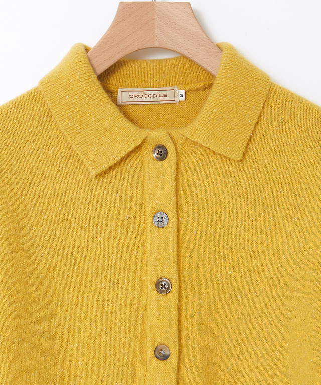 シルクブレンド ネップ ニットチュニック