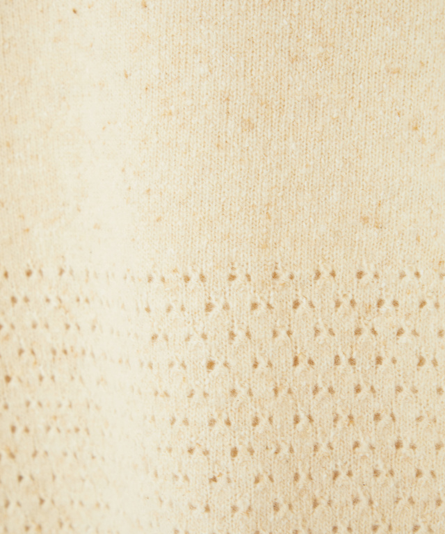 シルクブレンド ネップ ニットチュニック