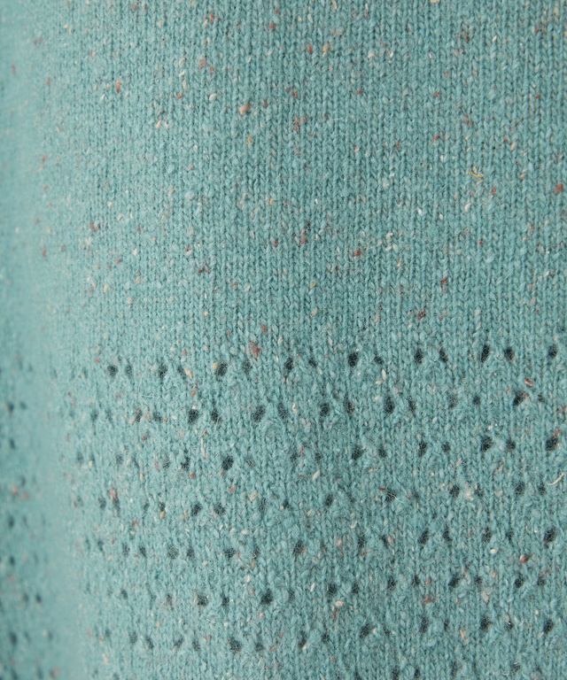 シルクブレンド ネップ ニットチュニック