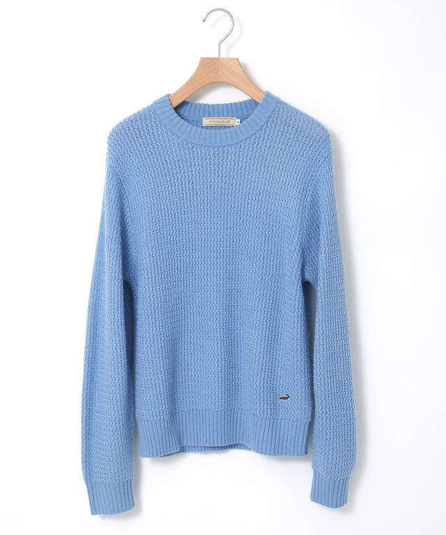 ウールブレンド クルーネック ニット