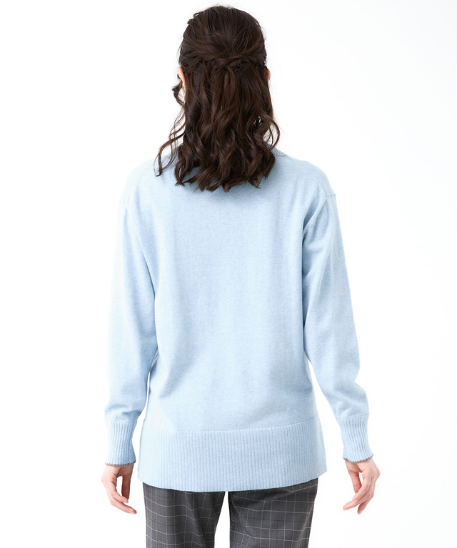 ハイネック ニット プルオーバー【手洗いOK】