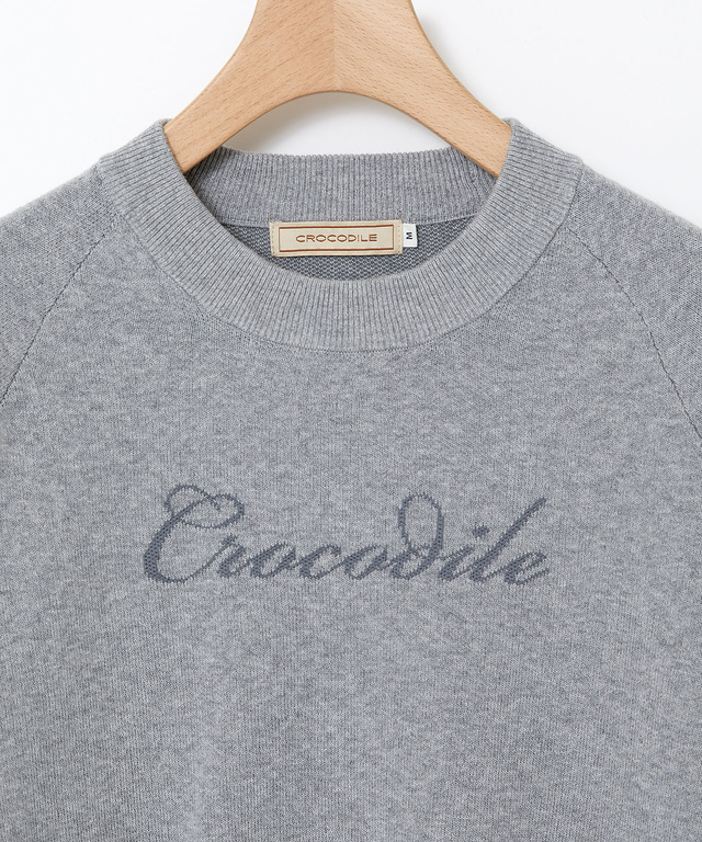 ロゴ ニット トレーナー【手洗いOK】