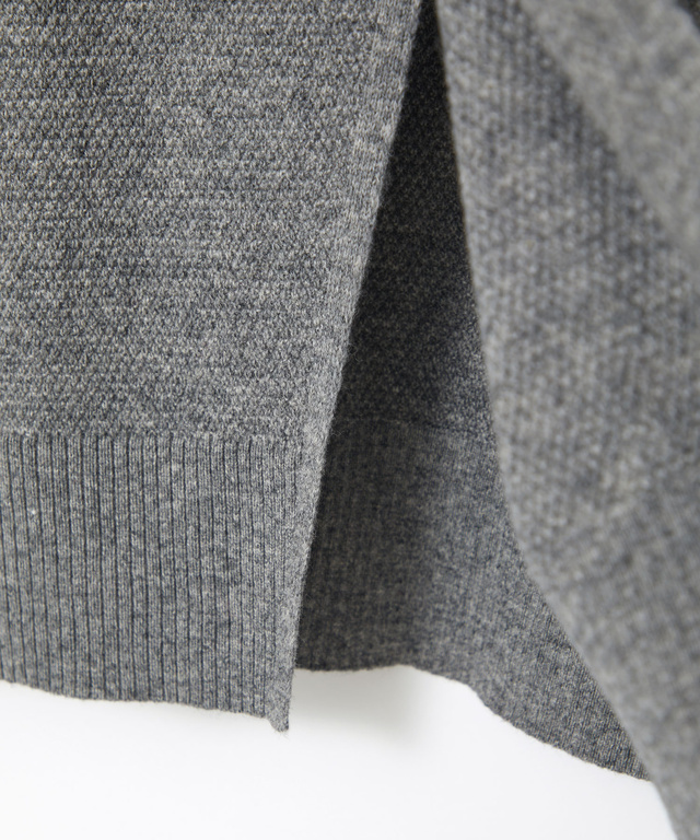 2WAY スリット ニットベスト【手洗いOK】