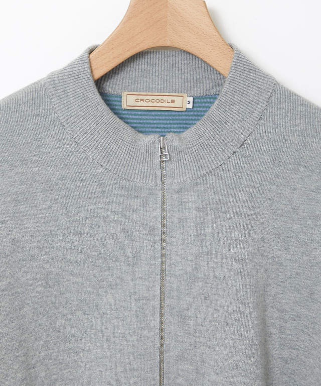 ジップアップ ニット カーディガン