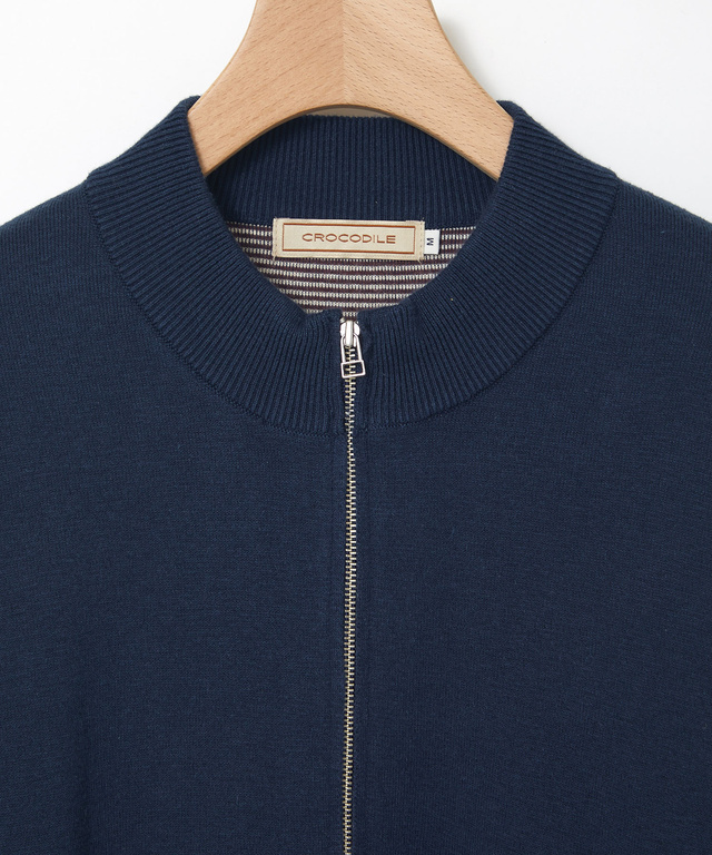 ジップアップ ニット カーディガン