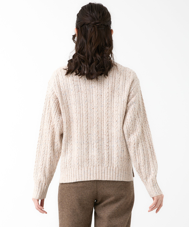 ネップ プルオーバー ニット【手洗いOK】