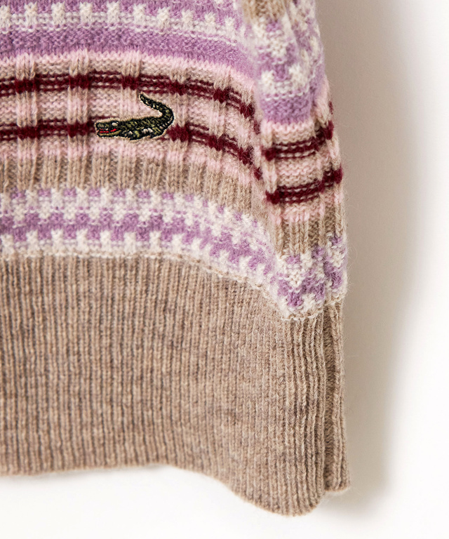 マルチカラーボーダー プルオーバー ニット【手洗いOK】