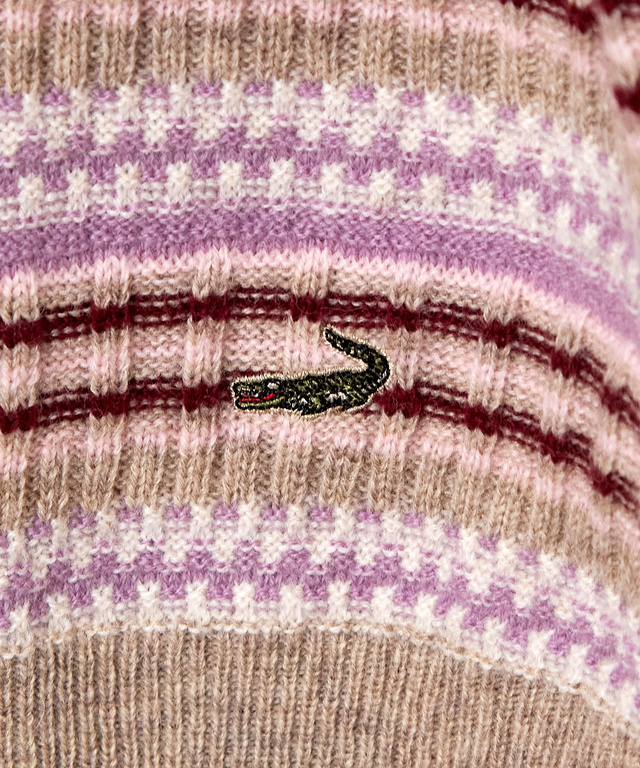 マルチカラーボーダー プルオーバー ニット【手洗いOK】