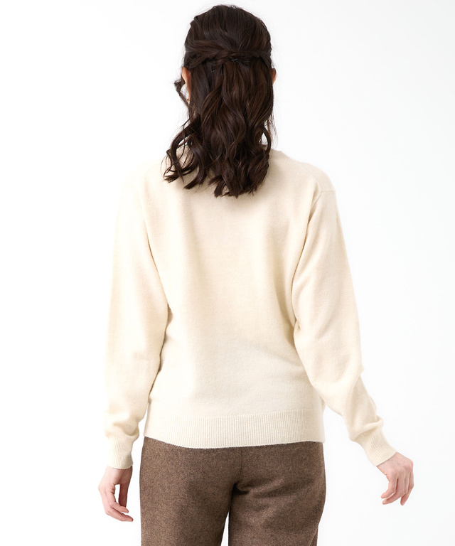 アーガイル柄 プルオーバー ニット【手洗いOK】