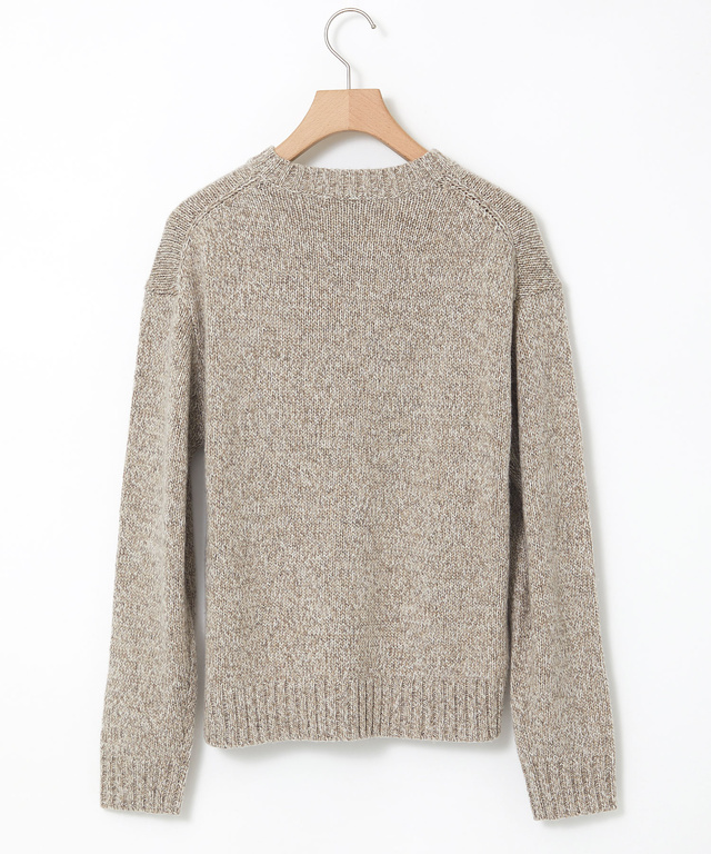 ウールブレンド カラーネップ ニット【手洗いOK】