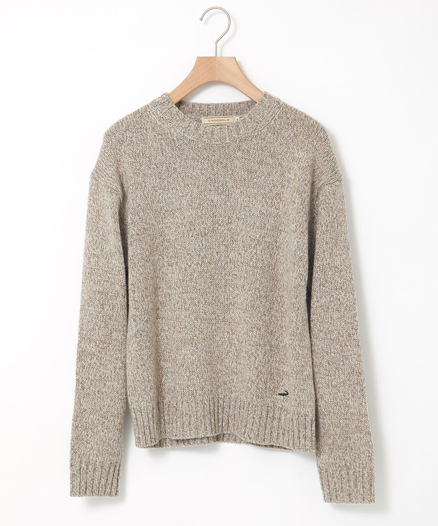 ウールブレンド カラーネップ ニット【手洗いOK】