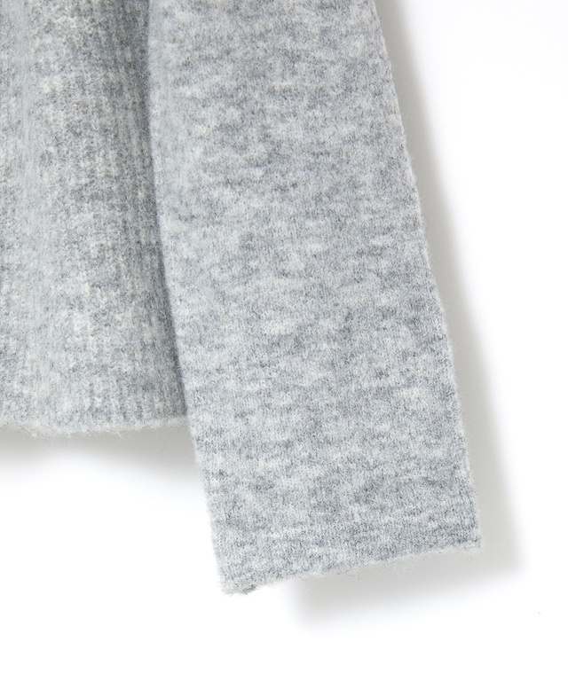 ウールブレンド フレア ニットカーディガン【手洗いOK】