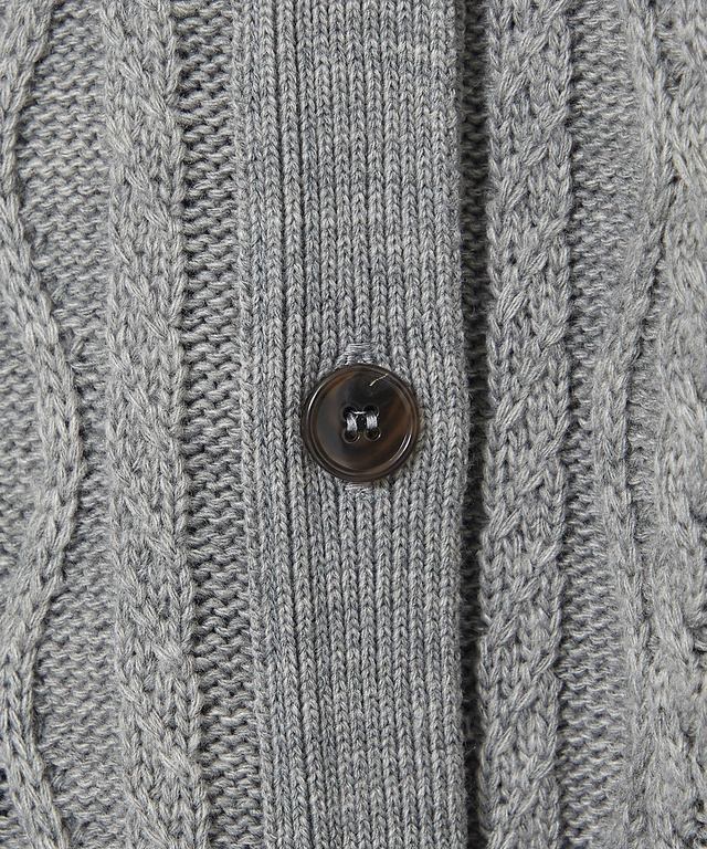 ウールブレンド ケーブル ニットカーディガン【一部店舗限定】