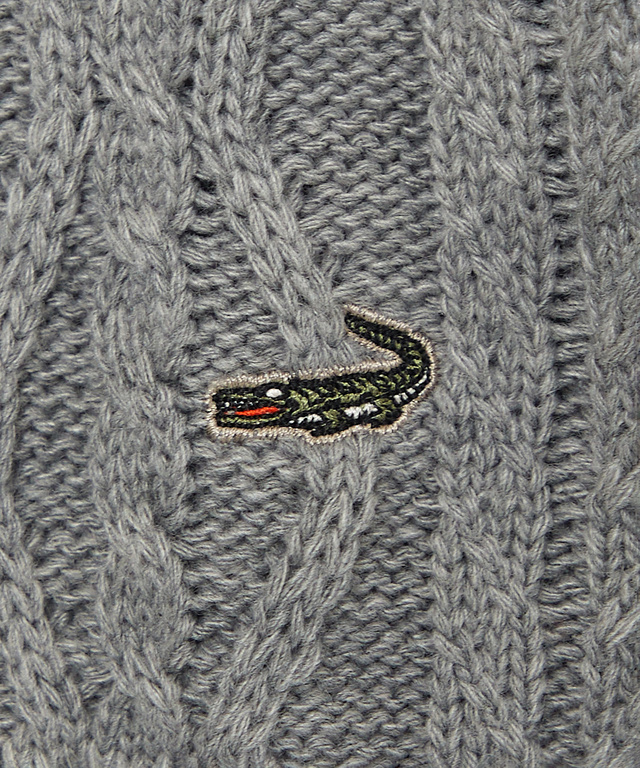 ウールブレンド ケーブル ニットカーディガン【一部店舗限定】