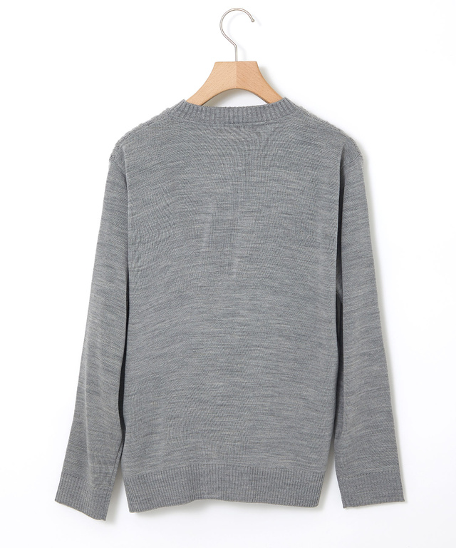 ウールブレンド ケーブル ニットカーディガン【一部店舗限定】