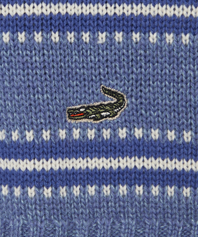 ウールブレンド ヘンリーネック ボーダーニット【一部店舗限定】