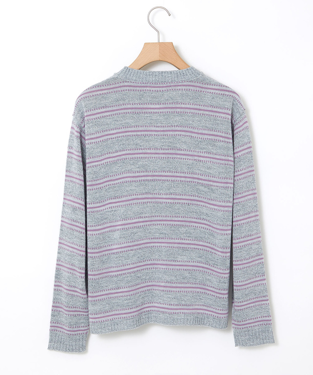 ウールブレンド ヘンリーネック ボーダーニット【一部店舗限定】